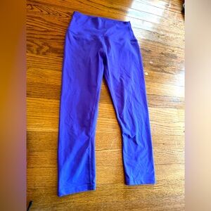 Zyia Active Womens 4 Tight Legging Crop Purple Compression Active Cropped 19”